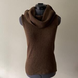 Y2K vintage 00's brown wool blend knit sleeveless top | size s/m